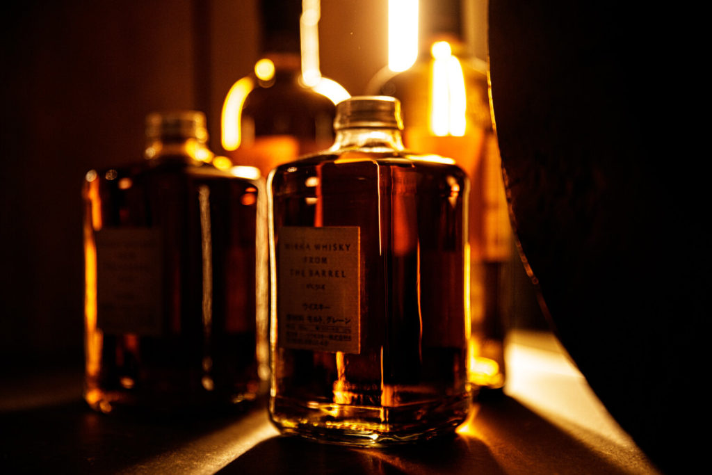 Fľaše japonskej whisky